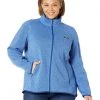 L.L.Bean Coats & Outerwear Plus Size Bean's Sweater Fleece Full Zip Jacket