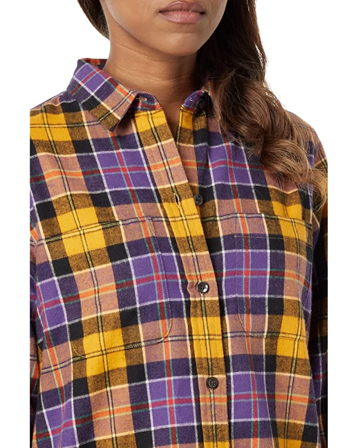 L.L.Bean Shirts & Tops Scotch Plaid Flannel Tunic - Image 3