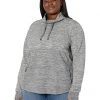 L.L.Bean Hoodies & Sweatshirts Plus Size Bean's Cozy Mixed Knits Pullover Marled